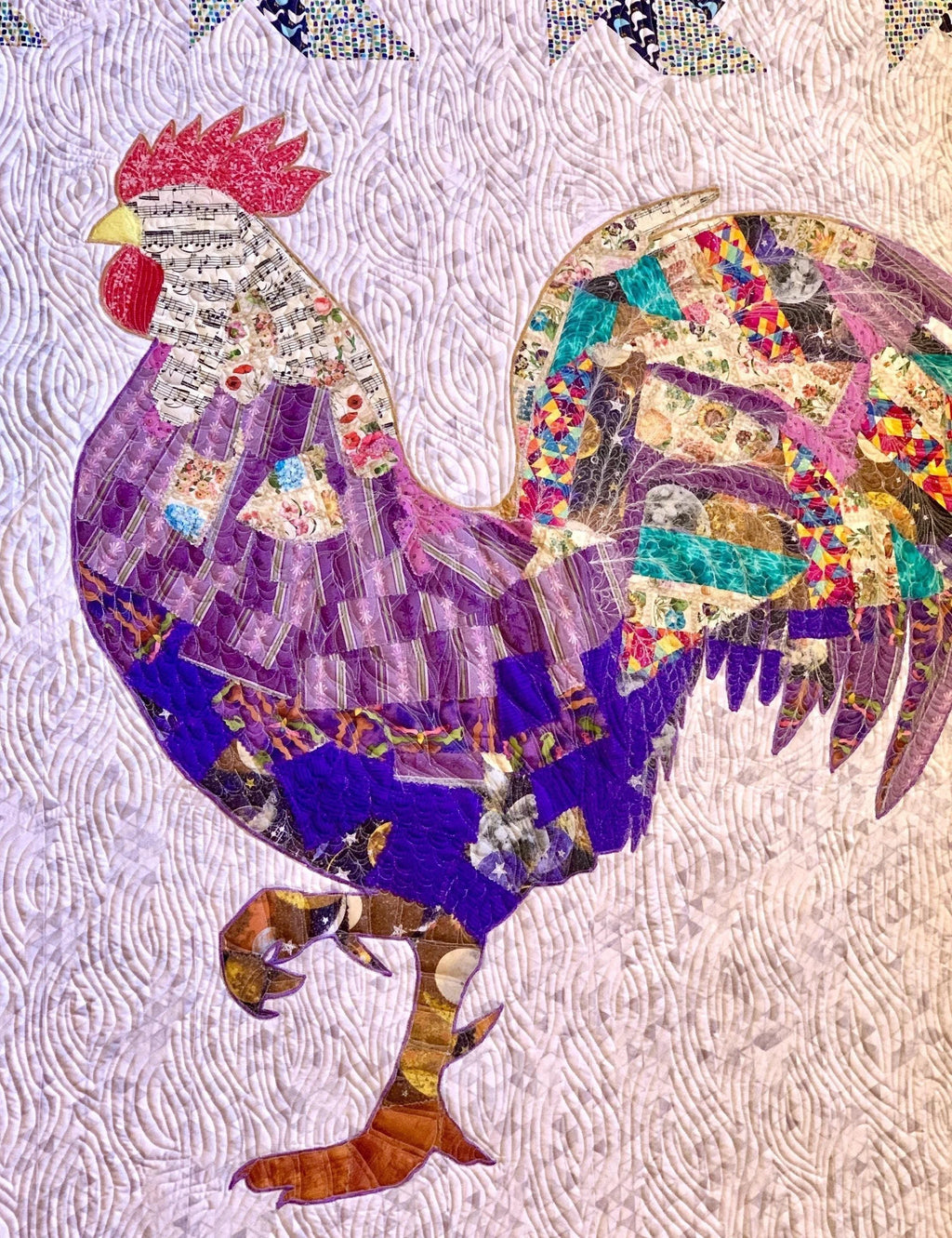 Rooster Quilt Wall Art